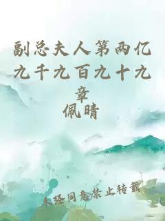 副總夫人第兩億九千九百九十九章