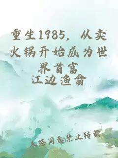 重生1985，從賣火鍋開始成為世界首富